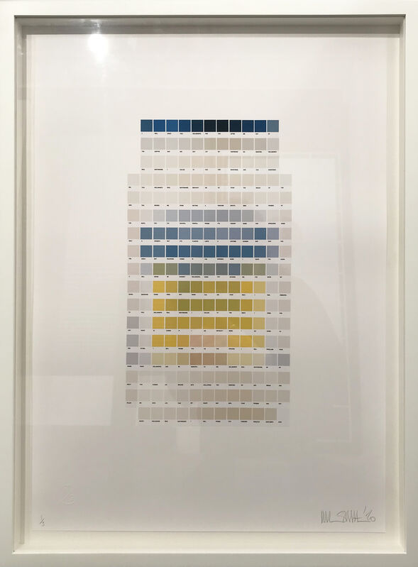 Nick Smith, ‘Psalm 30 - Hellmanns Mayo’, 2020, Drawing, Collage or other Work on Paper, Original Colour Chip Collage. Framed., Rhodes