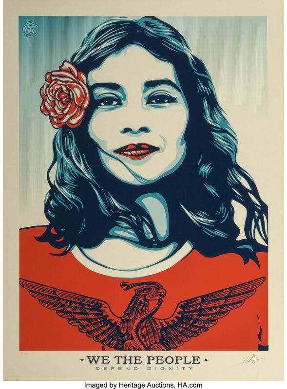 Shepard Fairey, ‘Defend Dignity’, 2017, Print, Screenprint in colors, Heritage Auctions
