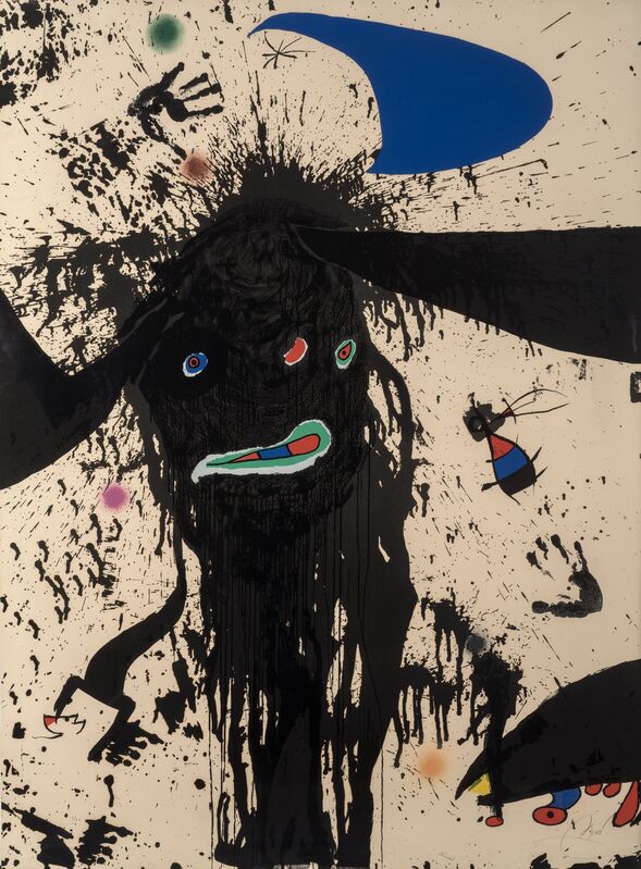 Joan Miró, ‘La Ruisselante lunaire’, 1976, Print, Lithograph in colors on Arches paper, Heritage Auctions