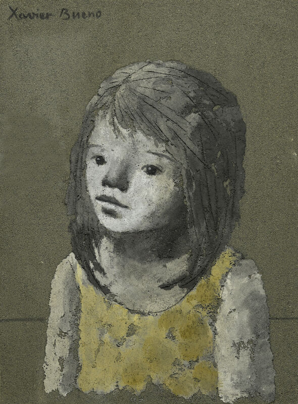 Xavier Bueno, ‘Bambina’, 1969, Painting, Oil on cardboard, Casa d’Arte San Lorenzo