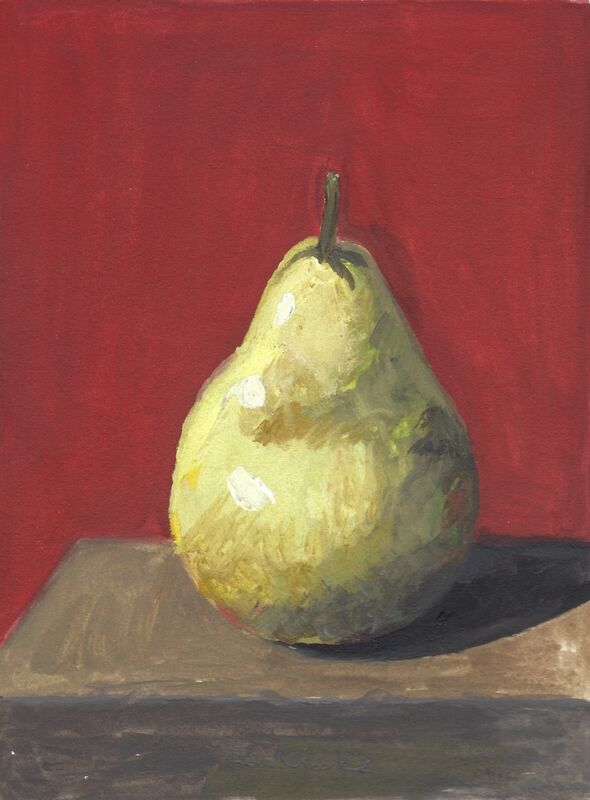Robert Kulicke, ‘Pear’, ca. 1965, Painting, Watercolor and gouache on paperboard, LaiSun Keane