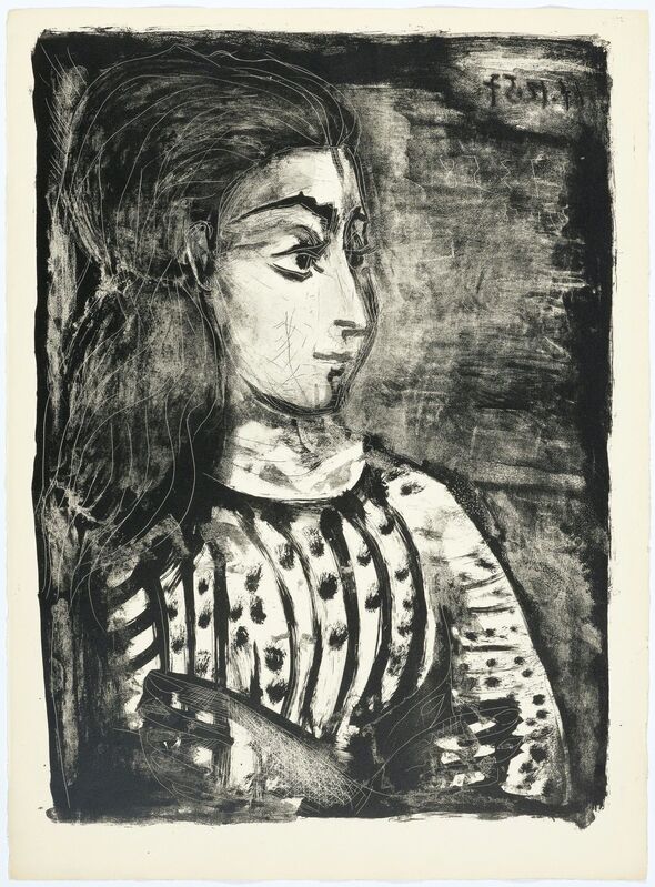Pablo Picasso, ‘Jacqueline de profil’, 1958, Print, Zincograph, 3rd state, Koller Auctions