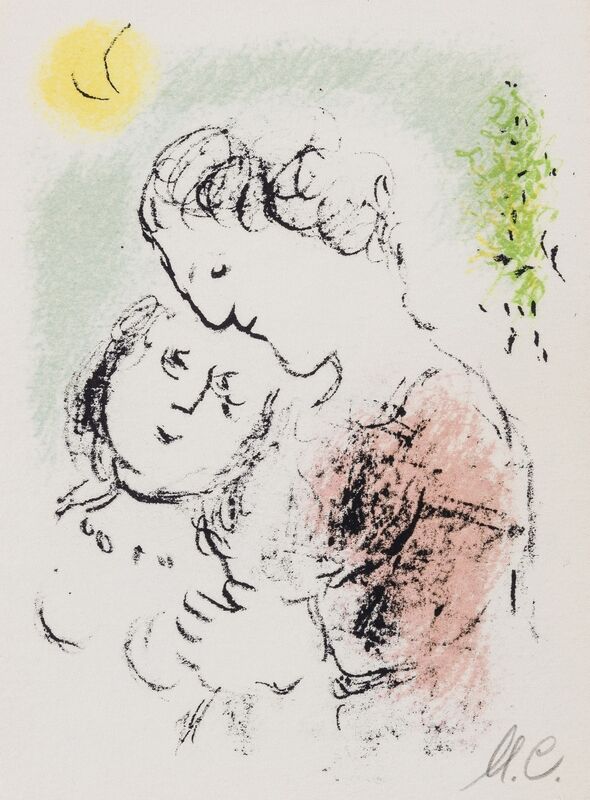 Marc Chagall, ‘Carte de Voeux pour L’Année 1979 (Mourlot 951, and 952)’, 1979, Print, Two lithographs printed in colours, Forum Auctions