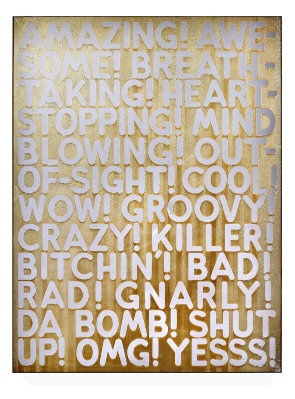 Mel Bochner, ‘Amazing’, 2018, Print, Etched and silvered glass, DELAHUNTY