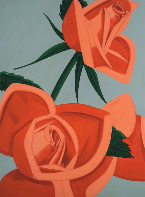 Alex Katz, ‘Rose Bud’, 2019, Print, Archival pigment print in colors, on Crane Museo Max paper, the full sheet., Phillips
