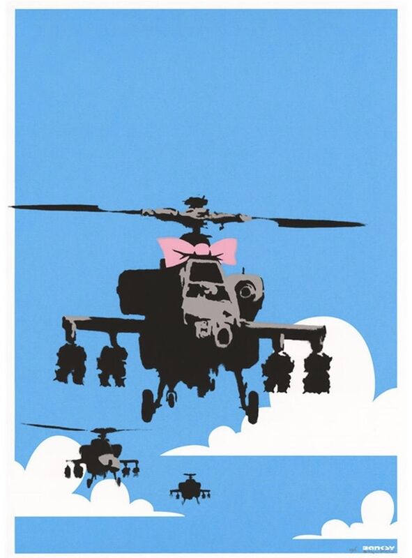 Banksy, ‘Happy Choppers (unsigned)’, 2003, Print, Screen print on paper, Joseph Fine Art LONDON