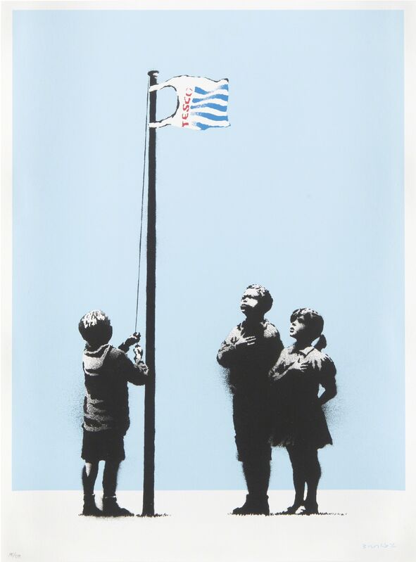 Banksy, ‘Very Little Helps’, 2008, Print, Screen print in colours on 270 gsm paper, Tate Ward Auctions