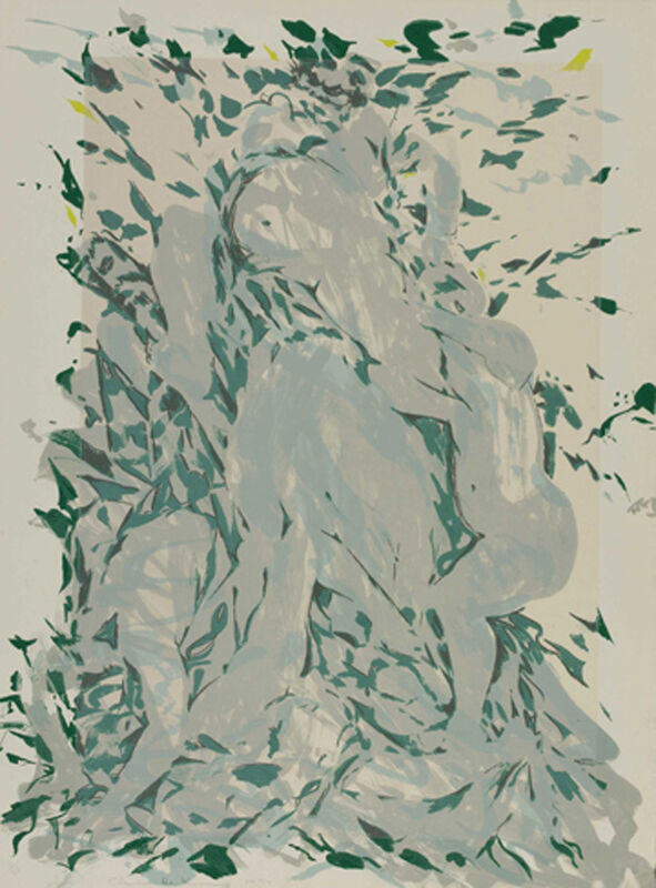 Elaine de Kooning, ‘Jardin de Luxembourg’, 1977, Print, Eight-color lithograph, Tamarind Institute