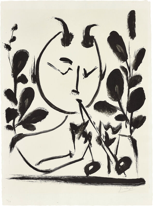 Pablo Picasso, ‘Faune aux branchages (Faun with Branches)’, 1948, Print, Lithograph, on Arches paper, with full margins., Phillips