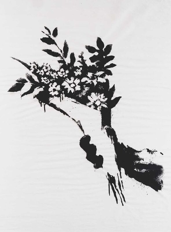 Banksy, ‘GDP Flower Thrower’, 2019, Ephemera or Merchandise, Screenprint on 50gsm paper, Tate Ward Auctions