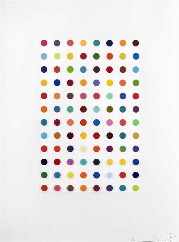 Damien Hirst, ‘XYLENE CYANOL DYE SOLUTION’, 2005, Print, Aquatint printed in colours on Hahnemühle wove paper, Tate Ward Auctions