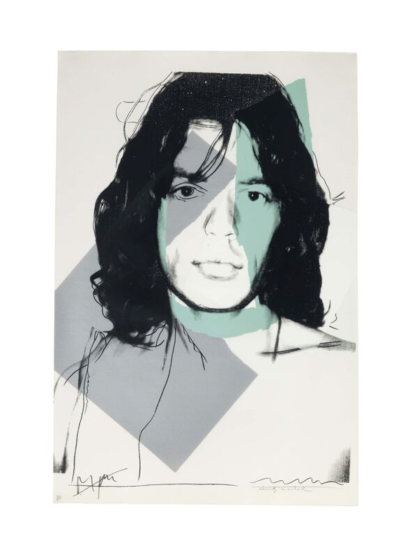 Andy Warhol, ‘Mick Jagger: one plate’, 1975, Print, Screenprint in colors on Arches Aquarelle paper, Christie's