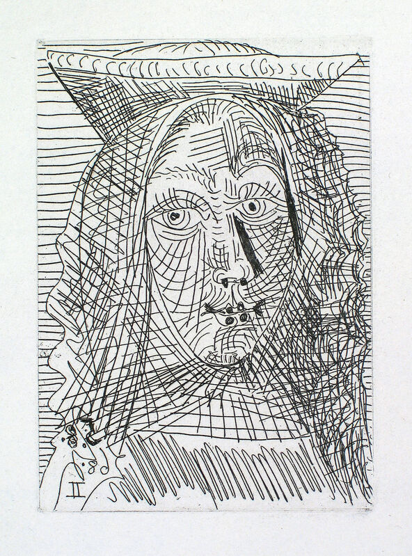 Pablo Picasso, ‘Jeune Dame Espagnole’, 1968, Print, Etching and aquatint, Goldmark Gallery