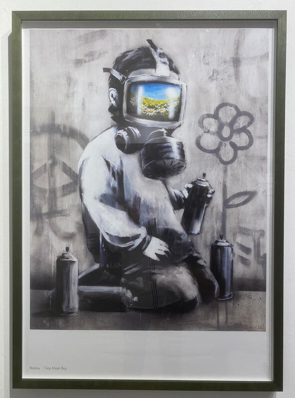Banksy, ‘Moco Museum - Gas Mask Boy’, ca. 2009, Posters, Poster, Artaflo Collective Ltd