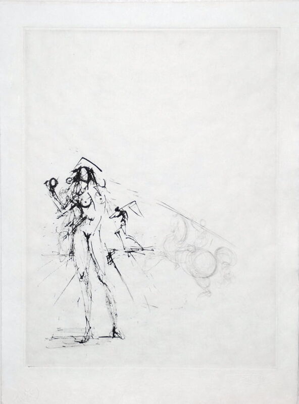 Salvador Dalí, ‘Les Amours de Cassandre’, 1968, Print, Drypoint on Japon paper, Samhart Gallery