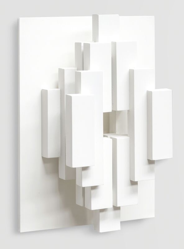 Joost Baljeu, ‘F22’, 1990, Sculpture, White paint on wood relief, The Mayor Gallery