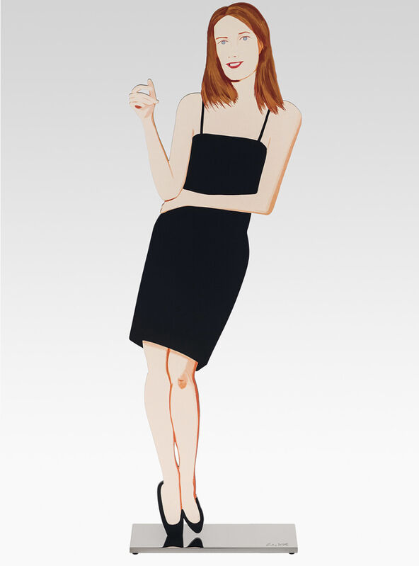 Alex Katz, ‘Black Dress (Sharon)’, 2018, Sculpture, 鋁、抗UV無酸墨水、保護用透明漆、不鏽鋼台座 Cutout from shaped powder-coated aluminum, printed the same on each side with UV cured archival inks, clear coated, and mounted to 1/4 inch stainless steel base, Der-Horng Art Gallery