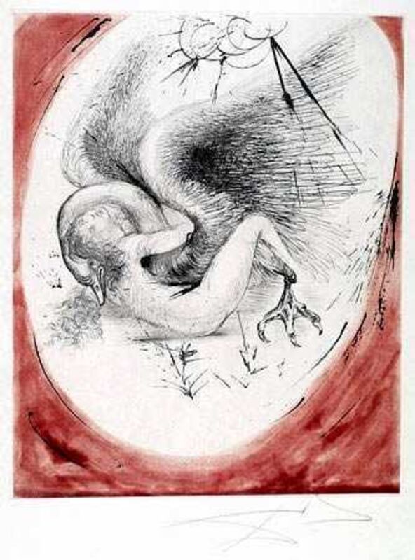 Salvador Dalí, ‘Leda and the Swan (Leda et le Cygne)’, 1964, Print, Etching, Puccio Fine Art