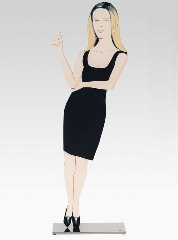 Alex Katz, ‘Black Dress (Yvonne)’, 2018, Sculpture, 鋁、抗UV無酸墨水、保護用透明漆、不鏽鋼台座 Cutout from shaped powder-coated aluminum, printed the same on each side with UV cured archival inks, clear coated, and mounted to 1/4 inch stainless steel base, Der-Horng Art Gallery