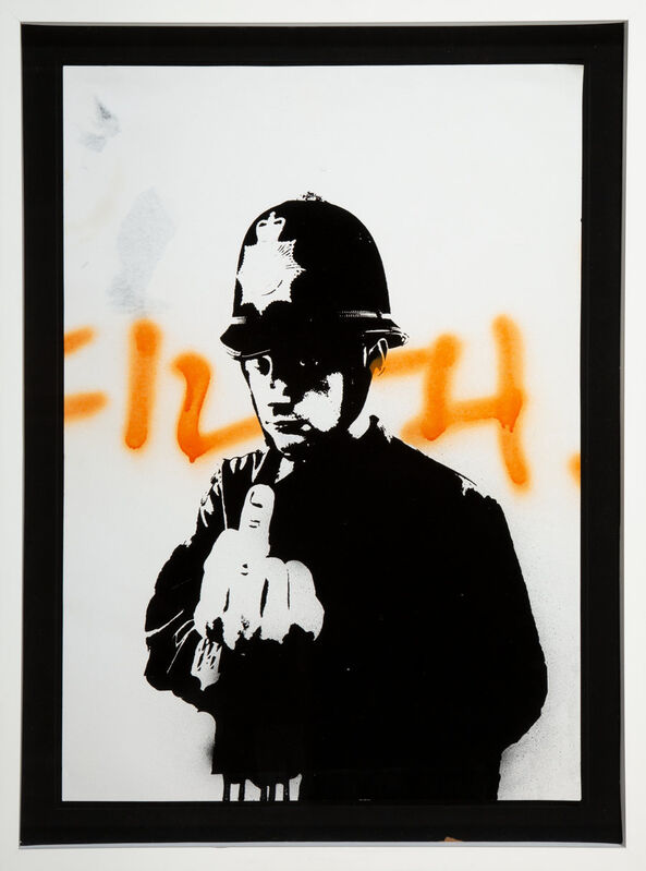 Banksy, ‘Rude Copper’, 2002, Print, Screenprint and spray paint on paper, Heritage Auctions