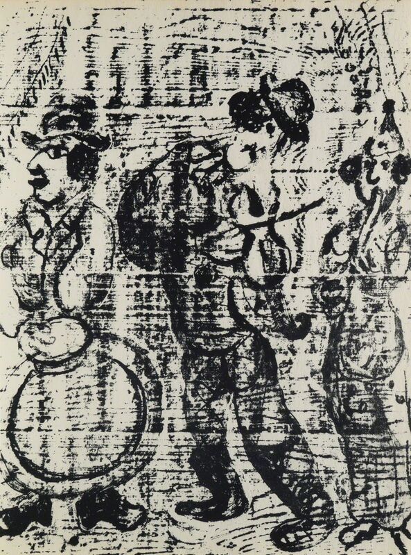 Marc Chagall, ‘Les Musiciens Vagabonds’, Design/Decorative Art, Lithograph, Roseberys