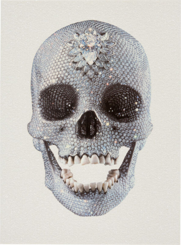 Damien Hirst, ‘For the Love of God (front)’, 2011, Print, Screenprint with glazes and diamond dust on wove paper, Kenneth A. Friedman & Co.