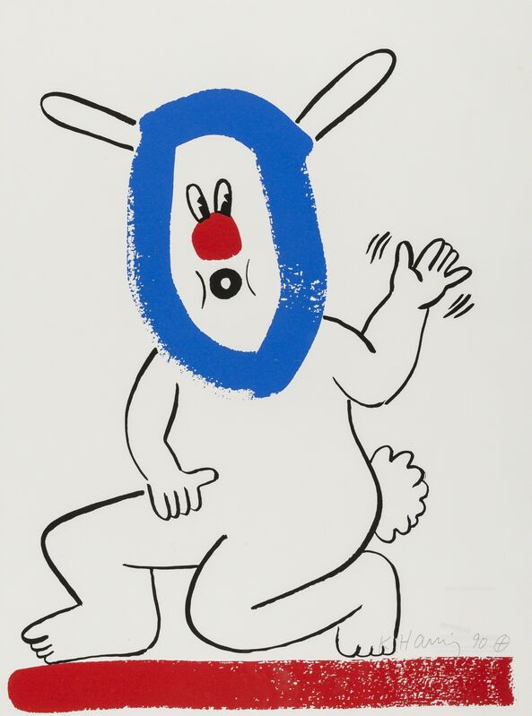 Keith Haring, ‘The Story of Red and Blue (Littmann p.133)’, 1989, Print, Lithograph printed in colours, on Japan paper, Forum Auctions