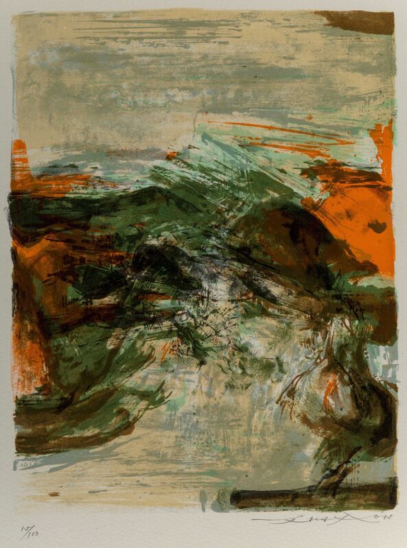 Zao Wou-Ki 趙無極, ‘Untitled, from Poligrafa XV Anos’, 1978, Print, Lithograph in colors on paper, Heritage Auctions