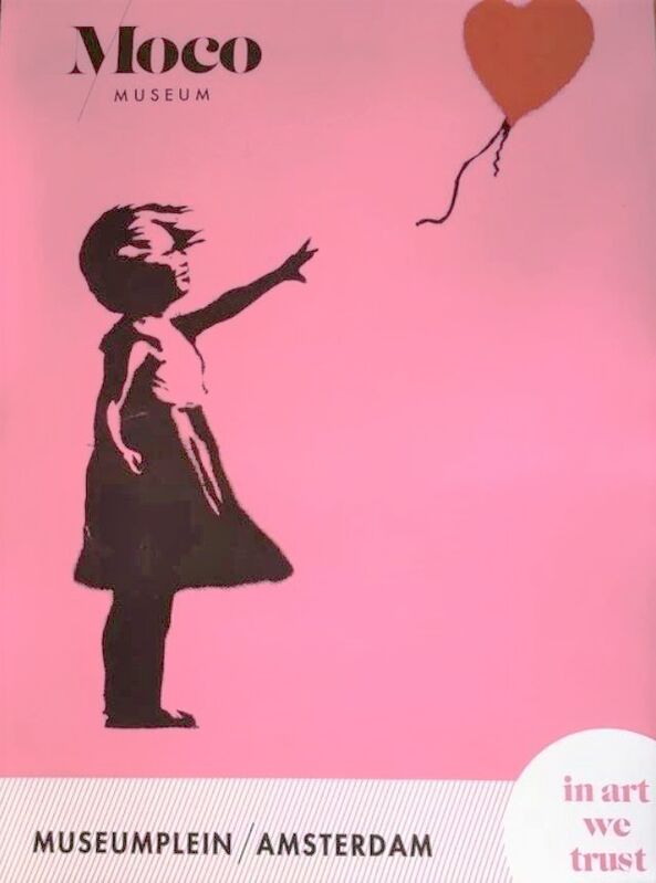 Banksy, ‘GIRL WITH BALLOON - Rare poster from the Moco Museum’, 2017, Ephemera or Merchandise, Rare poster on thick glossy paper and its original tube, AYNAC Gallery