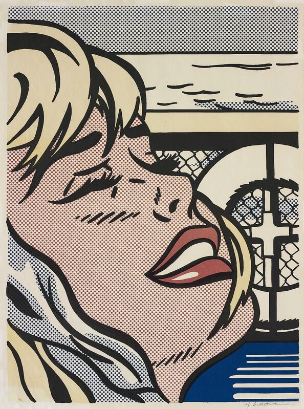 Roy Lichtenstein, ‘Shipboard Girl’, 1965, Print, Offset lithograph in colours (faded), on lightweight wove paper, with wide margins., Phillips
