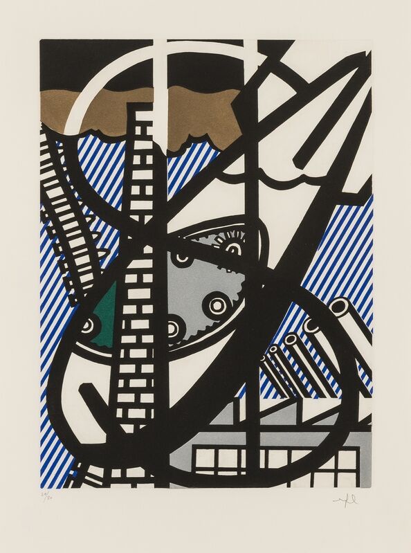 Roy Lichtenstein, ‘Une Fenetre ouverte sur Chicago (Corlett 271)’, 1992, Print, Etching and aquatint printed in colours with embossing, Forum Auctions