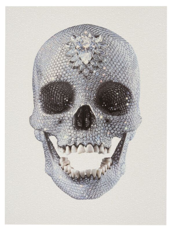 Damien Hirst, ‘For The Love Of God (White)’, 2011, Print, Screen print in colours with diamond dust on wove paper, Tate Ward Auctions