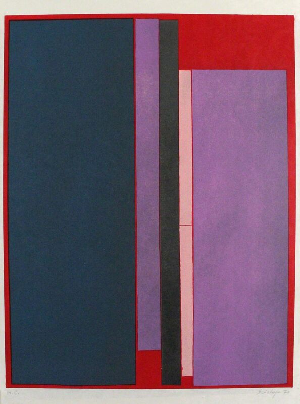 Toti Scialoja, ‘Composizione a colori’, 1970, Print, Color lithograph, Sylvan Cole Gallery