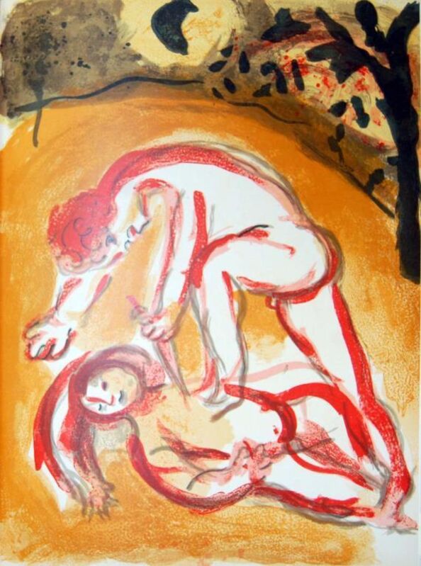 Marc Chagall, ‘Cain Meyrtrier’, 1960, Print, Color lithograph on paper, Baterbys
