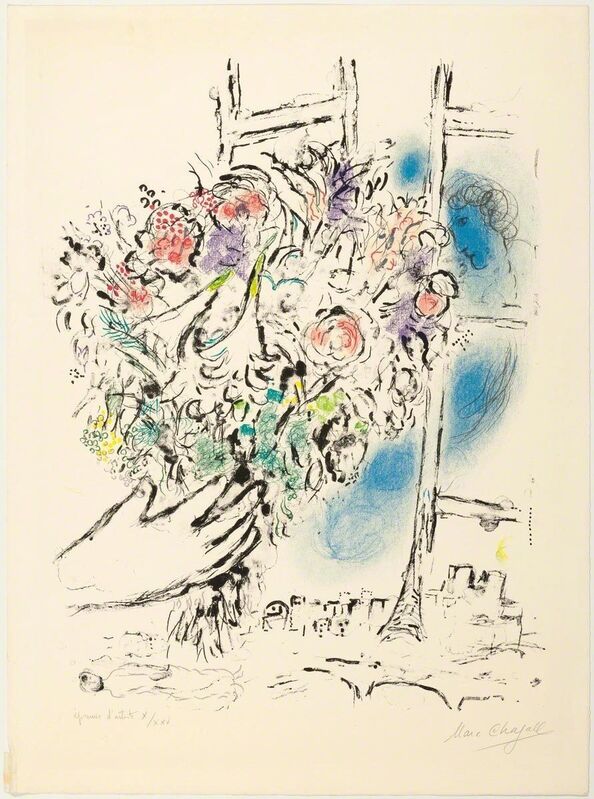 Marc Chagall, ‘Offrande de fleurs’, 1964, Print, Colour lithograph, Koller Auctions