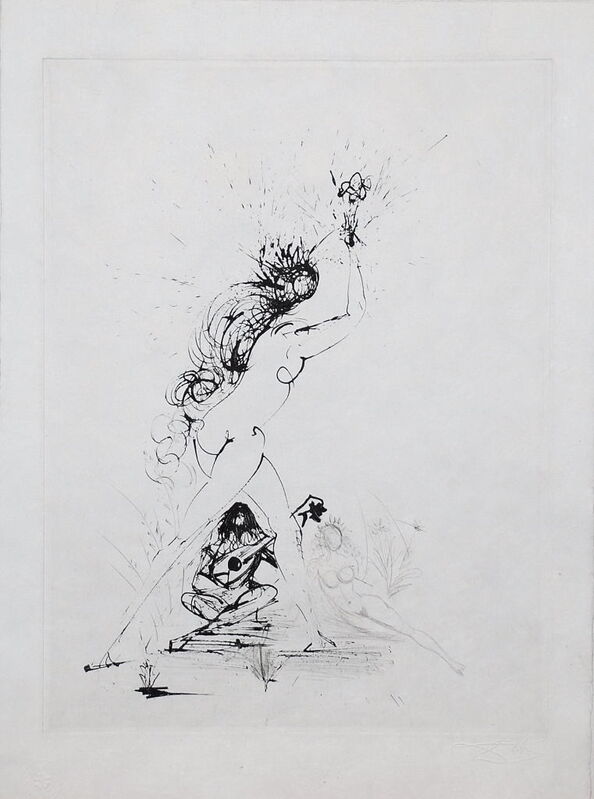 Salvador Dalí, ‘Les Amours de Cassandre’, 1968, Print, Drypoint on Japon paper, Samhart Gallery