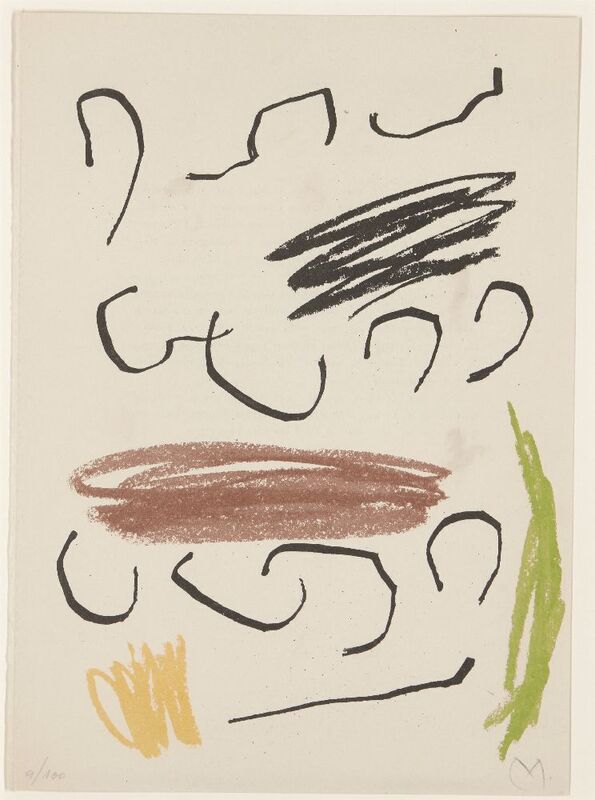 Joan Miró, ‘Composition VII [Mourlot 356 f]’, 1964, Print, Lithograph in colours on Guarro wove, Roseberys
