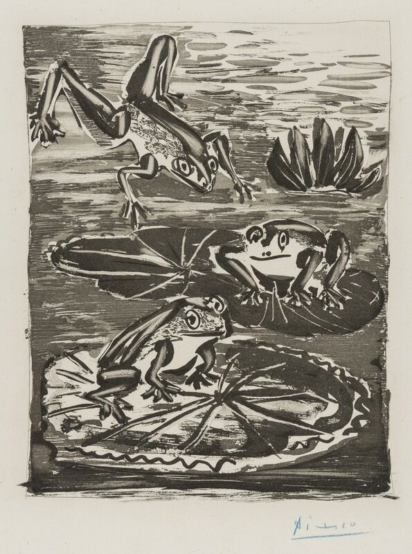 Pablo Picasso, ‘Les Grenouilles (Baer 604 II A/C; Bloch 357)’, Print, Aquatint with burnisher and drypount on Montval laid Paper watermarked Vollard, Forum Auctions