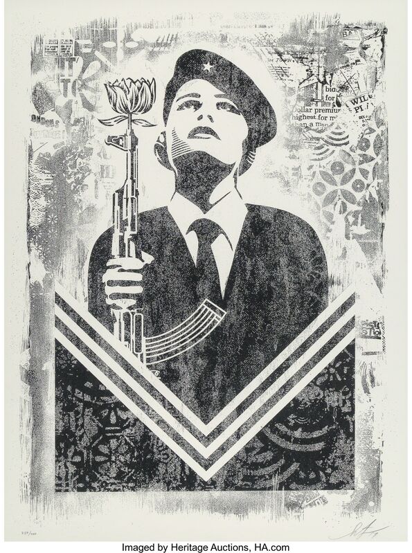 Shepard Fairey, ‘Damaged Stencil Series, set of eight works’, 2017, Print, Offset prints on paper, Heritage Auctions