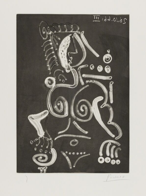 Pablo Picasso, ‘Femme nue au Fauteuil (Baer 1415Bb2, Bloch 1393)’, 1966, Print, Aquatint on wove paper, Forum Auctions