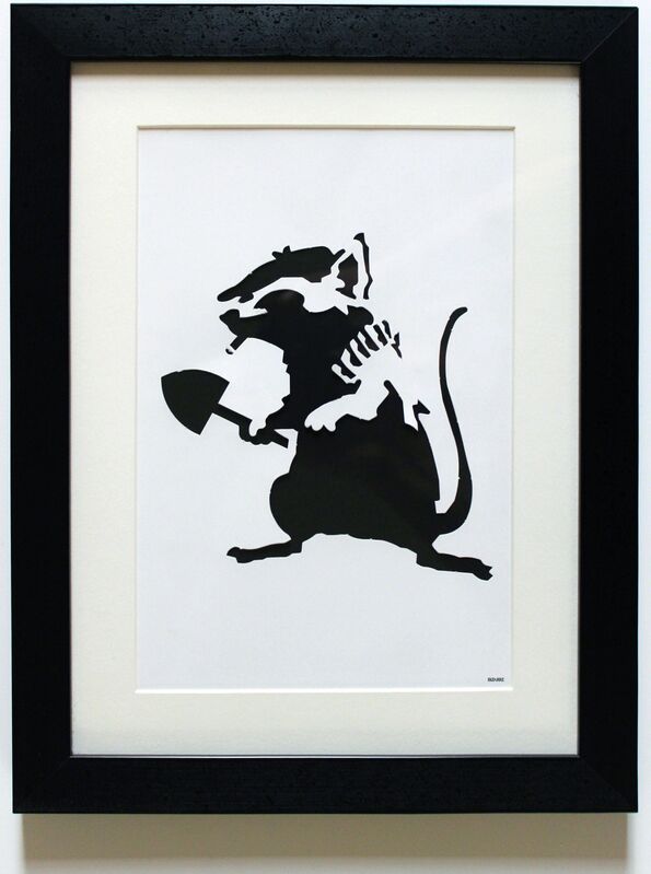 Banksy, ‘Rat Stencil’, 2002, Other, Diecut stencil, EHC Fine Art Gallery Auction
