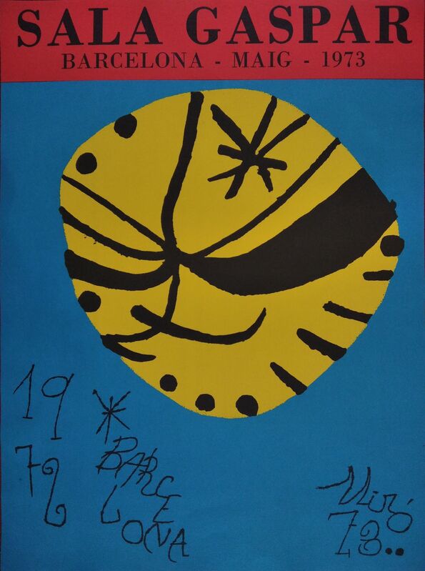 Joan Miró, ‘Sala Gaspar. Barcelona. Maig 1973’, 1973, Ephemera or Merchandise, Lithographic poster on Gvarro paper, promoart21