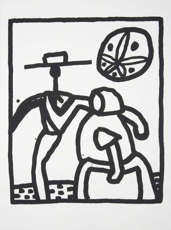 Keith Haring, ‘Kutztown’, 1989, Print, Screenprint on paper, Julien's Auctions