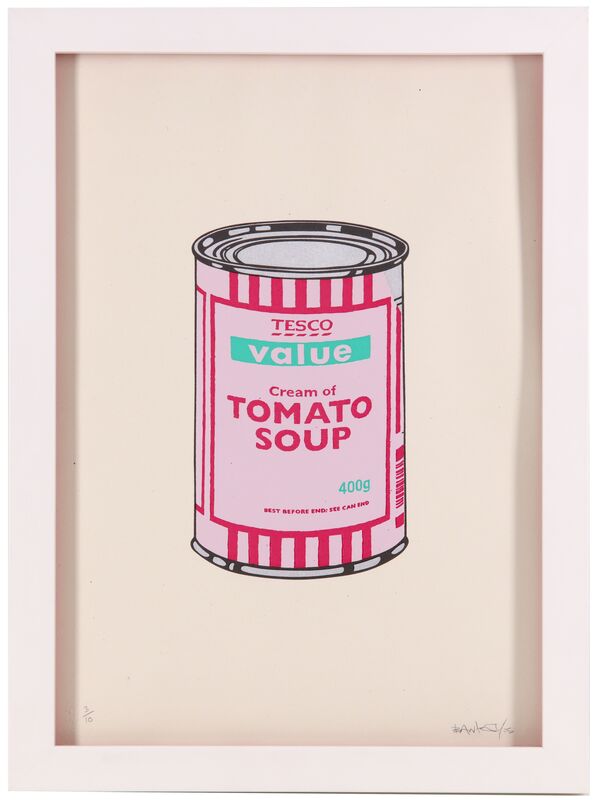 Banksy, ‘Soup Can (Pale Lilac/Cherry/Mint)’, 2005, Print, Screenprint in colours on paper, Chiswick Auctions