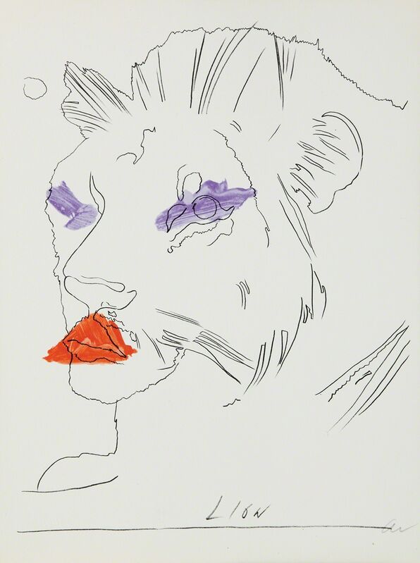 Andy Warhol, ‘Lion’, 1975, Print, Photolithographic reproduction - four-colored offset, Bertolami Fine Arts