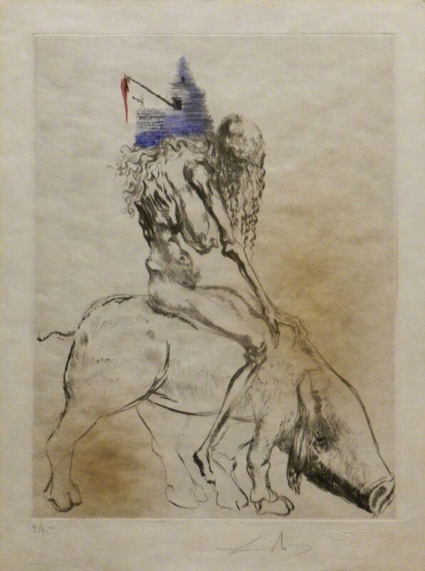Salvador Dalí, ‘Faust Femme au Cochon’, 1969, Print, Etching, Fine Art Acquisitions Dali 