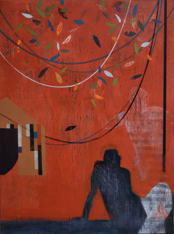 Martin Webb, ‘No Overthinking’, 2020, Painting, Mixed media on wood panel, Sue Greenwood Fine Art