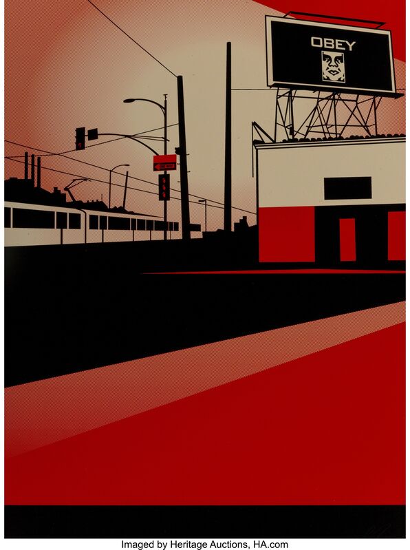 Shepard Fairey, ‘SD Billboard, from Billboard Series’, 2011, Print, Screenprint in colors on paper, Heritage Auctions
