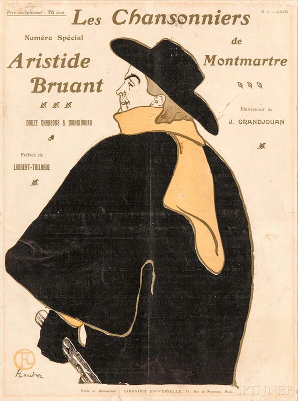 after Henri de Toulouse-Lautrec, ‘Les Chansonniers de Montmartre /A Magazine’, 1906, Drawing, Collage or other Work on Paper, Color lithograph on pulp paper, Skinner