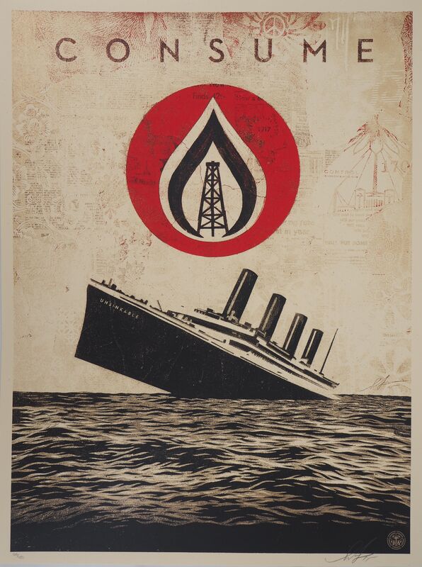 Shepard Fairey, ‘Titanic : Consume (Unsikable Consumption), 2015’, 21st Century, Print, Screenprint, AFL